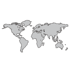 A quoi ressemblent les emoji Carte du monde sur Emojidex.