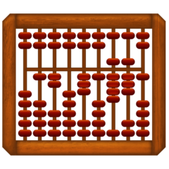 How Abacus emoji looks on Emojipedia.