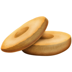 Cómo se ve el emoji Bagel en Emojipedia.