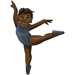 Come Persona che danza: carnagione scura emoji appare su Emojipedia.