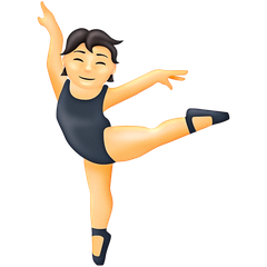 Come Persona che danza: carnagione chiara emoji appare su Emojipedia.
