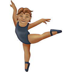 Come Persona che danza: carnagione olivastra emoji appare su Emojipedia.