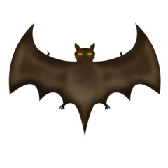 How Bat emoji looks on Emojipedia.