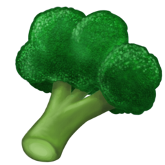 How Broccoli emoji looks on Emojipedia.