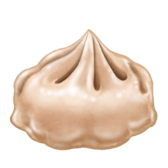 How Dumpling emoji looks on Emojipedia.