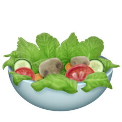 Yeşil salata emojisi Emojipedia üzerinde nasıl görünüyor.