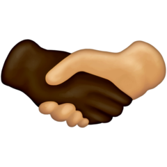 🫱🏽‍🫲🏼 Handshake: Medium Skin Tone, Medium-Light Skin Tone on Apple iOS  16.4