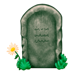 How Headstone emoji looks on Emojipedia.