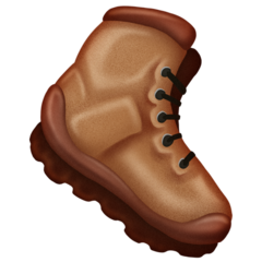 How Hiking Boot emoji looks on Emojipedia.