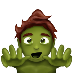 Cómo se ve el emoji Zombi hombre en Emojipedia.