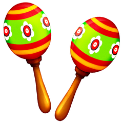 How Maracas emoji looks on Emojipedia.