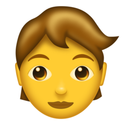 How Person emoji looks on Emojipedia.