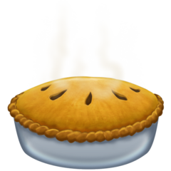 How Pie emoji looks on Emojipedia.