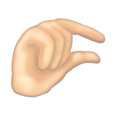 Bagaimana Pinching Hand: Light Skin Tone emoji terlihat di Emojipedia.