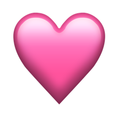 How Pink Heart emoji looks on Emojipedia.