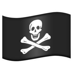 How Pirate Flag emoji looks on Emojipedia.