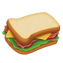 Cómo se ve el emoji Sándwich en Emojipedia.