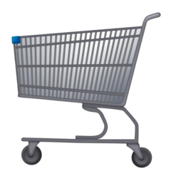 How Shopping Cart emoji looks on Emojipedia.