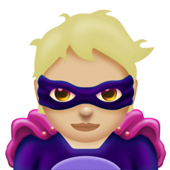 How Supervillain: Medium-Light Skin Tone emoji looks on Emojipedia.