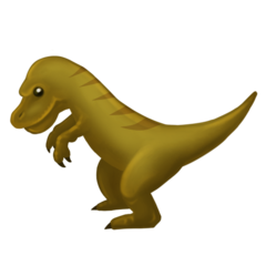 T-Rex emojisi Emojipedia üzerinde nasıl görünüyor.