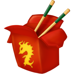 How Takeout Box emoji looks on Emojipedia.