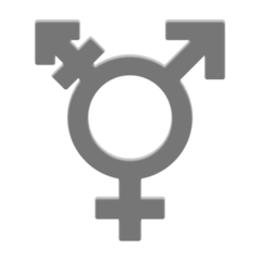 Bagaimana emoji Simbol transgender kelihatan di Emojipedia.