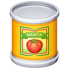 How Canned Food emoji looks on Facebook.