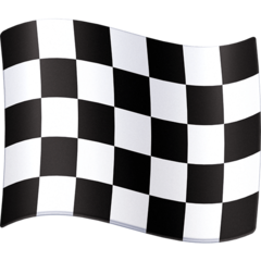 Bagaimana Chequered Flag emoji terlihat di Facebook.