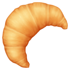 Hoe Croissant emoji eruit ziet op Facebook.