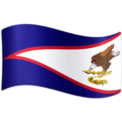 Bagaimana Flag: American Samoa emoji terlihat di Facebook.