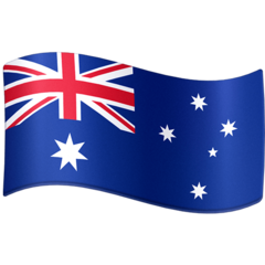 How Flag: Australia emoji looks on Facebook.