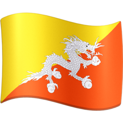 Jak wygląda emoji Flaga: Bhutan w Facebook.