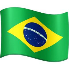 How Flag: Brazil emoji looks on Facebook.