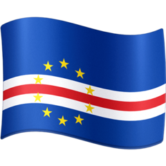 Cómo se ve el emoji Bandera: Cabo Verde en Facebook.