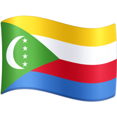 How Flag: Comoros emoji looks on Facebook.