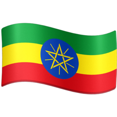 How Flag: Ethiopia emoji looks on Facebook. 