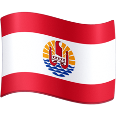 Hoe Vlag: Frans-Polynesië emoji eruit ziet op Facebook.