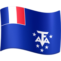 Bagaimana Flag: French Southern Territories emoji terlihat di Facebook.