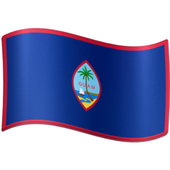 How Flag: Guam emoji looks on Facebook.