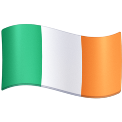 Bagaimana Flag: Ireland emoji terlihat di Facebook.