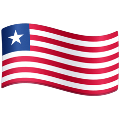 Bagaimana Flag: Liberia emoji terlihat di Facebook.