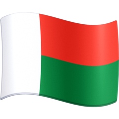 Hoe Vlag: Madagaskar emoji eruit ziet op Facebook.