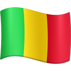 How Flag: Mali emoji looks on Facebook.