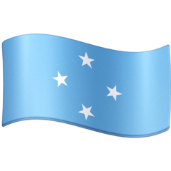 Cómo se ve el emoji Bandera: Micronesia en Facebook.