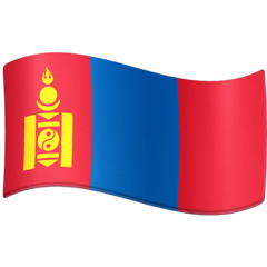 Bagaimana emoji Bendera: Mongolia kelihatan di Facebook.