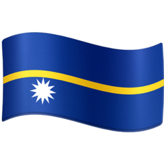 Hoe Vlag: Nauru emoji eruit ziet op Facebook.