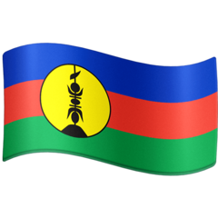 Bagaimana Flag: New Caledonia emoji terlihat di Facebook.