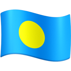 Bagaimana Flag: Palau emoji terlihat di Facebook.