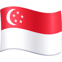 Hoe Vlag: Singapore emoji eruit ziet op Facebook.