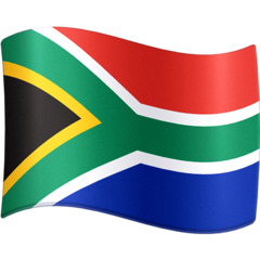 How Flag: South Africa emoji looks on Facebook.